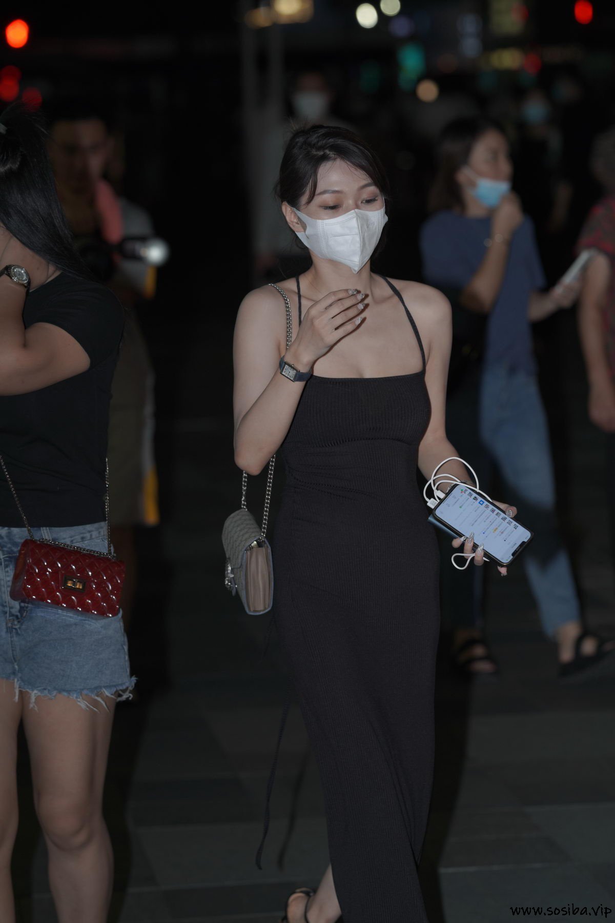 街拍作品 大气黑色吊带裙[143P1.66GB]